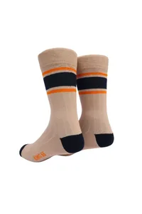 MEIA COM LISTRAS KAKI