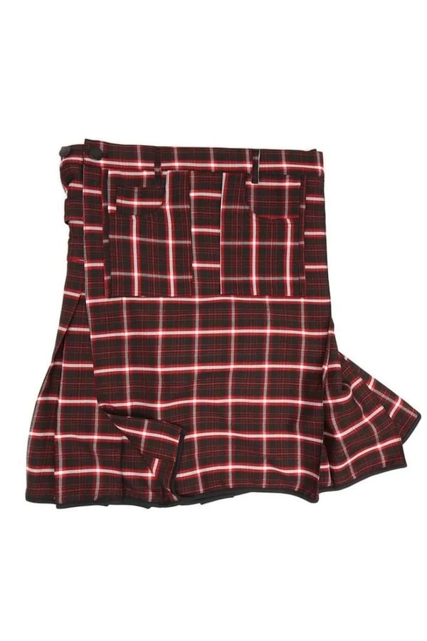 SAIA VERMELHA XADREZ KILT SCOTTISH