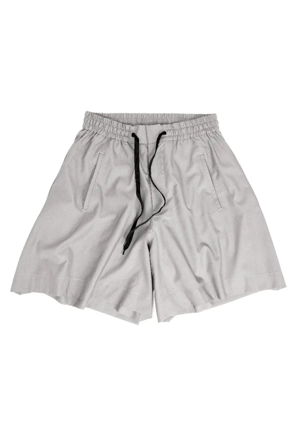 SHORTS EVASÊ CINZA  ALFAIATARIA