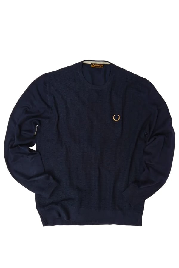 SUÉTER AZUL MARINHO TRICOT BANDEIRA