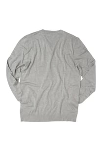 SUÉTER LISO CINZA  DE VISCOSE