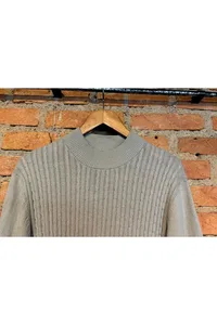 SUETER TRICOT MIL TRANÇAS AREIA