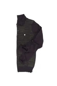 SUETER POLO TRICOT PRETO