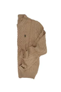 SUETER TRICOT TRANÇA KAKI